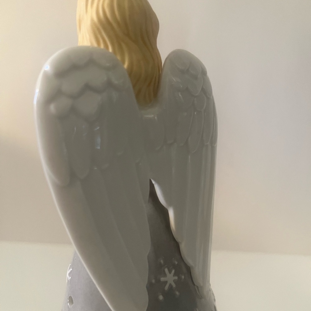 Festive Folk Light-Up Angel Figurine - Picture 8 of 8